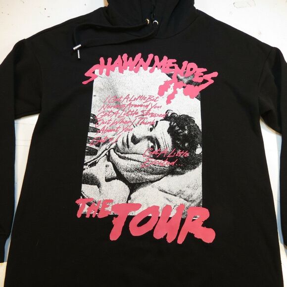 SHAWN MENDES THE TOUR HOODIE HOODED SWEATSHIRT Sz Womens XL H&M Concert - Picture 2 of 4